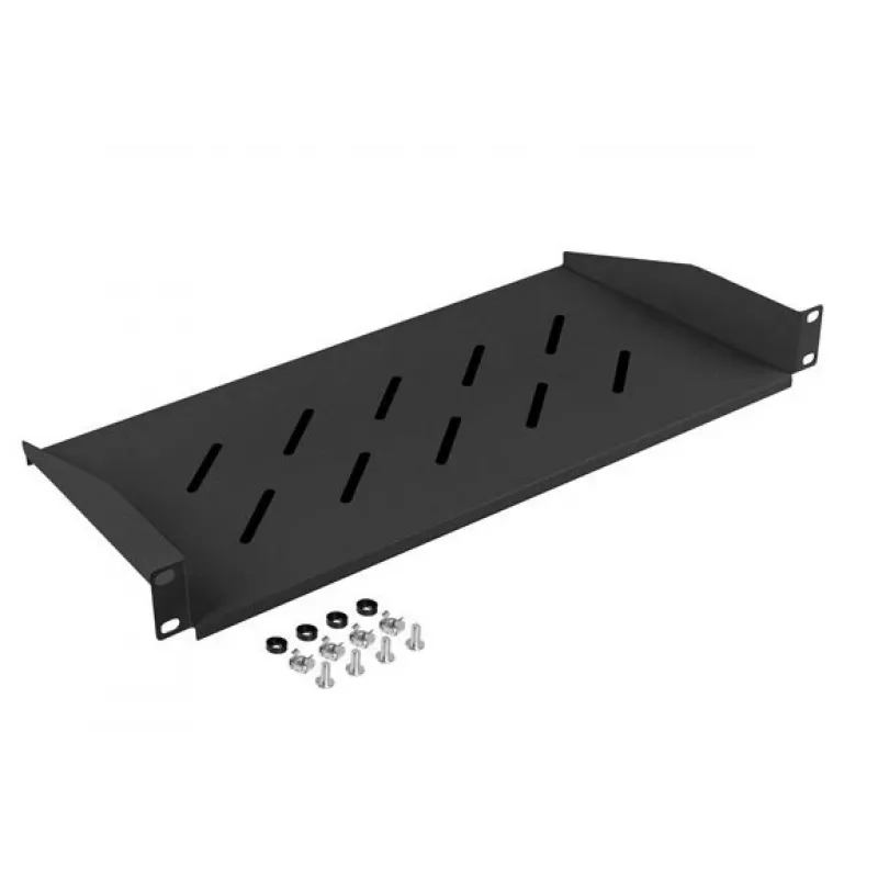 Lanberg AK-1014-B 19 inch legbord 1U 483x220 mm, 25 kg, zwart