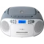 Radiowekker Reflexion RCR2260 wit/blauw — draagbare cd-speler met FM-radio