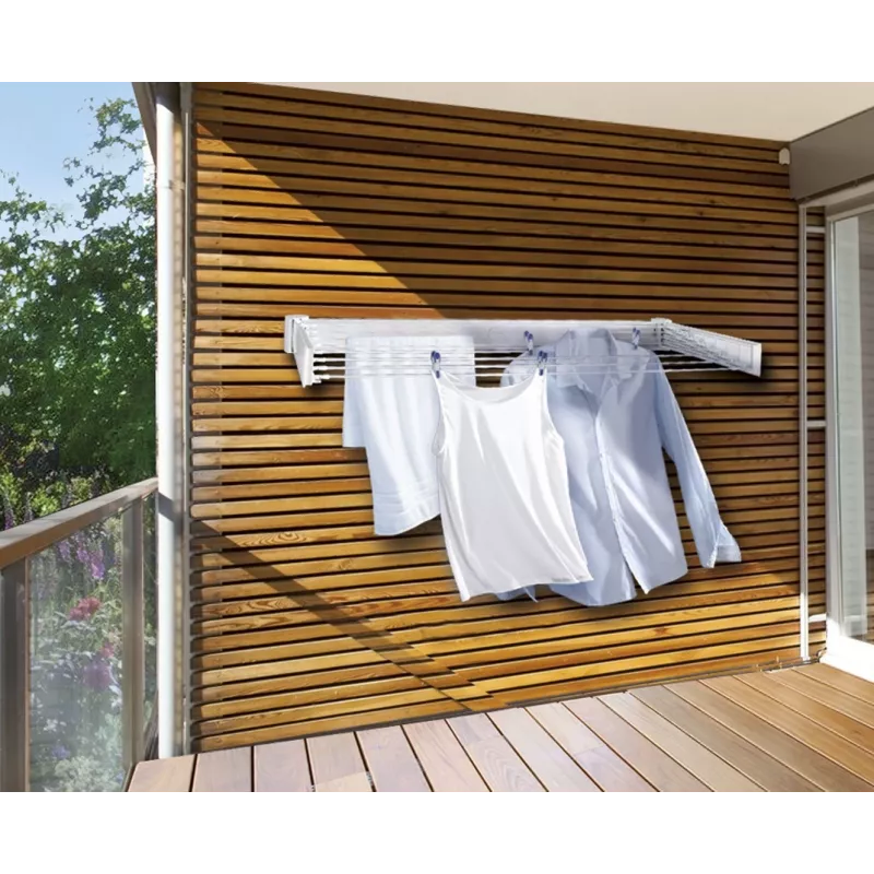 Wandmontage-plank Leifheit Telegant 30 Protect wit, breedte 720 mm, diepte 370 mm, 3 m lijn