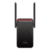 Wi-Fi-signaalversterker Cudy RE3000 2400–5000 MHz, 802.11ax/ac/n/g/b/a, Ethernet 100 Mbps, externe antenne, zwart/rood