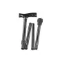 Rehab wandelstok REHA FUND RF-520 telescopisch in hoogte verstelbare opvouwbare stok, aluminium, 79–90 cm, max. belasting 113 kg, zwart