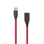 Siliconen kabel USB-Lightning, 2 m (rood)