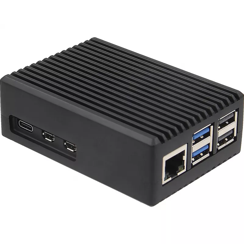INTER-TECH behuizing voor Raspberry Pi 5 — ODS-739 compact ontwerp