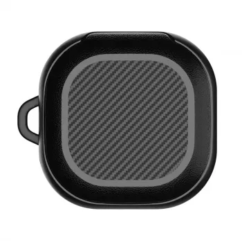 Tech-Protect Rough Carbon hoes voor de oplaadcase van Samsung Galaxy Buds 2 Pro/2/Live/Pro, zwart