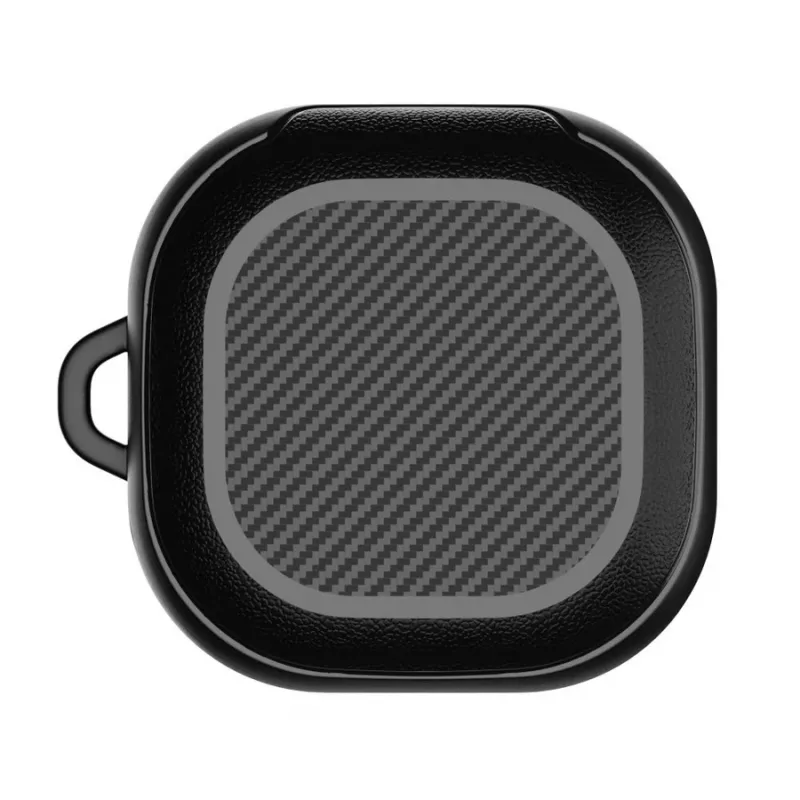 Tech-Protect Rough Carbon hoes voor de oplaadcase van Samsung Galaxy Buds 2 Pro/2/Live/Pro, zwart