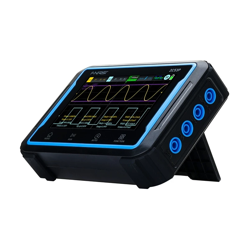 Draagbare 3-in-1 FNIRSI 2C53P 4,3-inch touchscreen-oscilloscoop