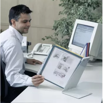 Documenten-display-carrousel bureau staand A4 Durable VARIO