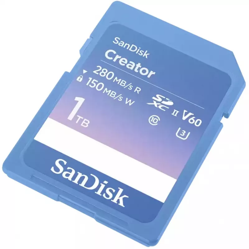 SanDisk Creator SD UHS-II geheugenkaart, 1 TB, blauw, SDSDXEP-1T00-GNCIS