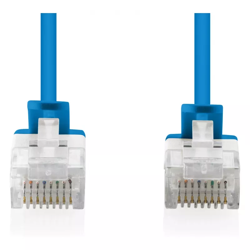 Patchkabel CAT6 U-UTP 1,5 m, DIGITUS, slank, zwart