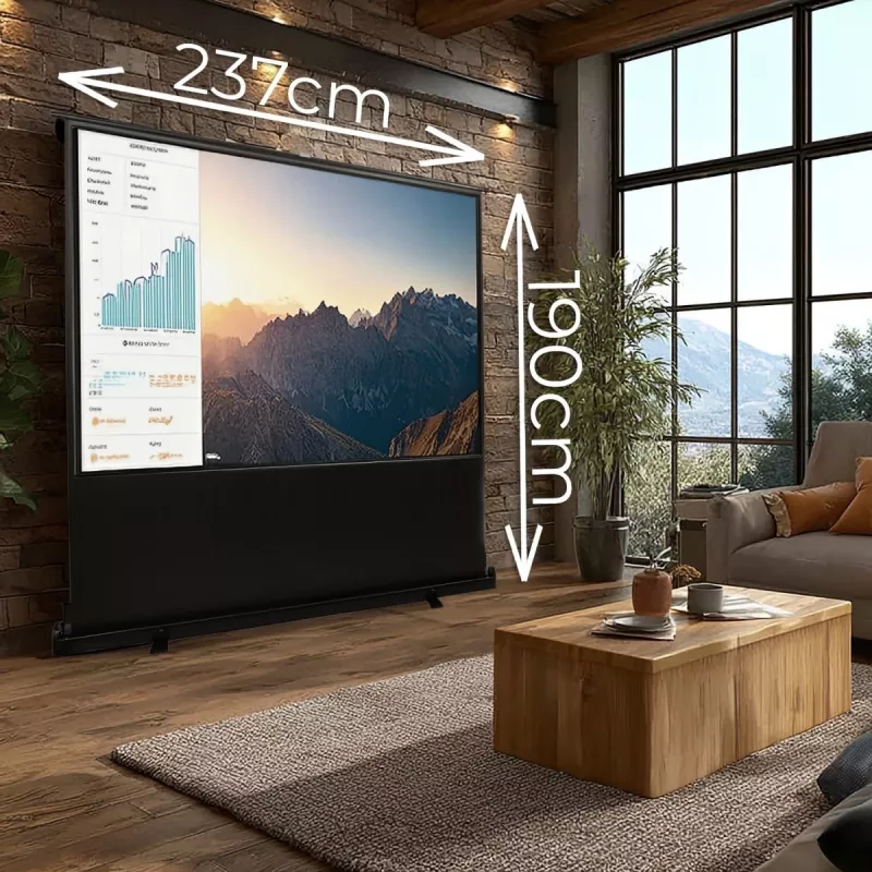 Draagbaar projectiescherm MACLEAN MC-964 100 inch 16:9