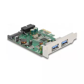 DeLOCK PCI Express x1-kaart naar 2 x USB 3.2 Gen 1 Type-A + 1 x interne 19-pins header