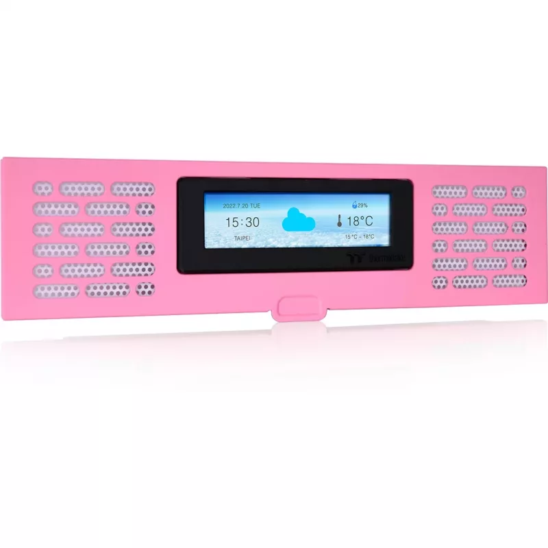 Thermaltake AC-067-OOANAN-A1 LCD-paneelkit voor The Tower 200, roze