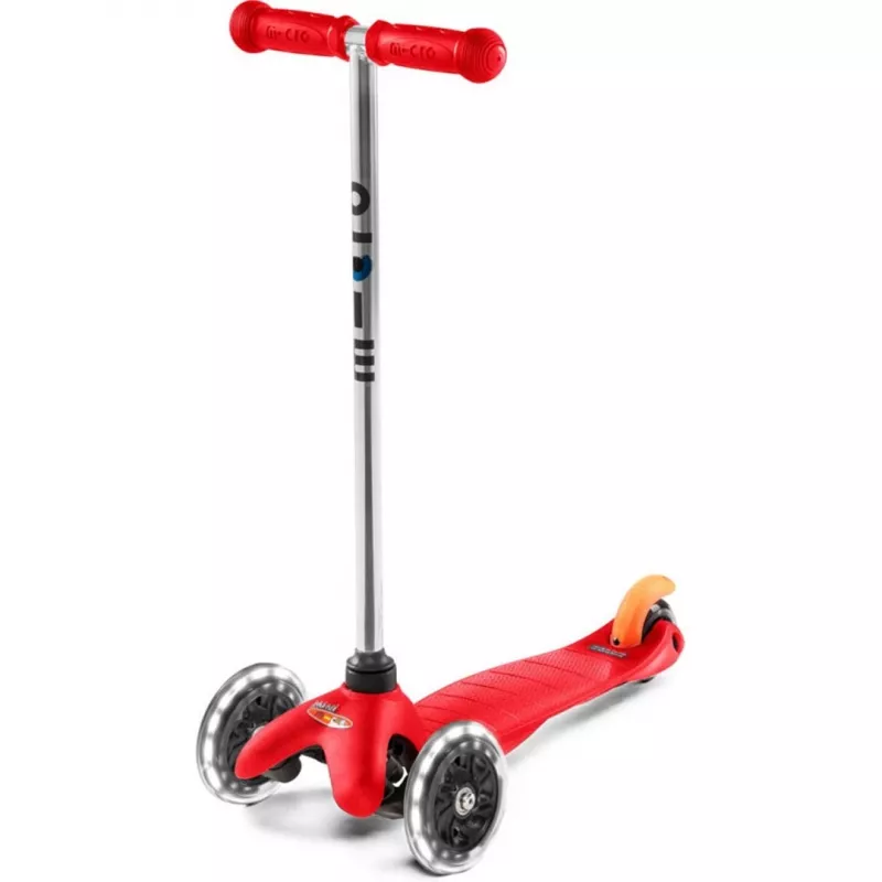 Mini Micro Classic rood (LED) scooter