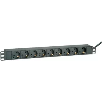 Stroomverdeler ROLINE 19.07.1621 2 m 9 AC-uitgangen binnen zwart