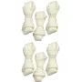 Tandverzorging kauwsnack ZOLUX geknoopt wit bot 54 g – natuurlijke rundvlees tandverzorgingssnack voor kleine volwassen honden 60 mm, 6-pack