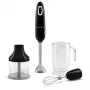 Staafmixer Smeg HBF03BLEU — 700 W handmixer, 1,4 L beker, roestvrijstalen mes, zwart