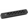 Stroomverlengsnoer Bachmann Primo 2 2m 6 AC-stopcontacten zwart