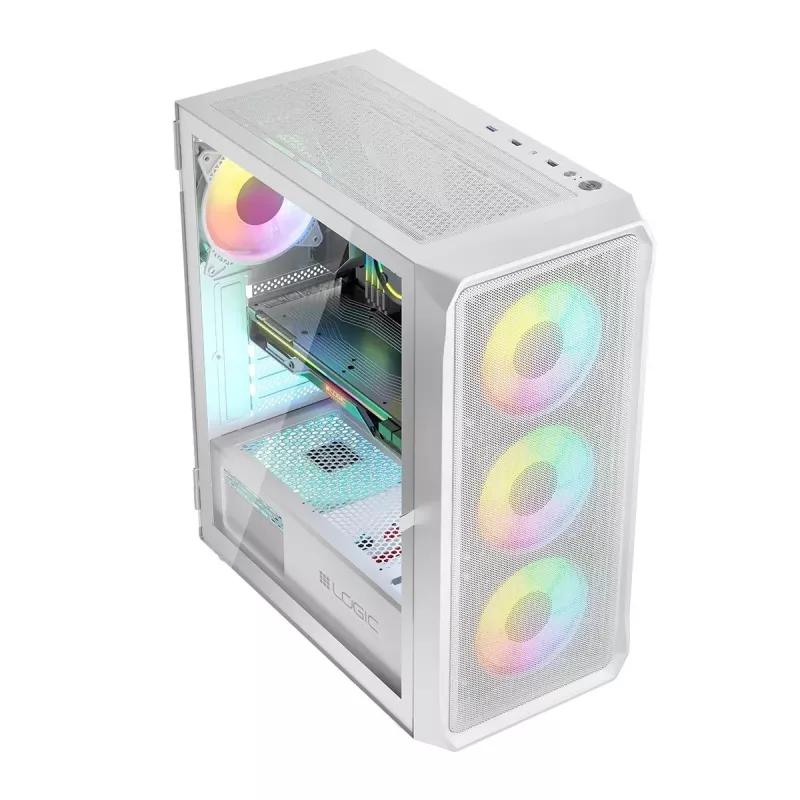 Logic PORTOS ARGB MINIDI USB 3.0 behuizing wit