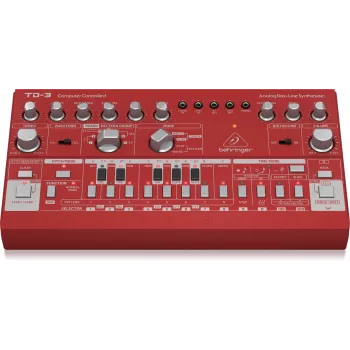 Analoge synthesizer Behringer TD-3-RD rood 9V DC