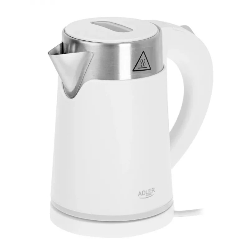 Waterkoker Adler AD 1372w – 0,6 L, 800 W, roestvrijstalen behuizing, touchbediening