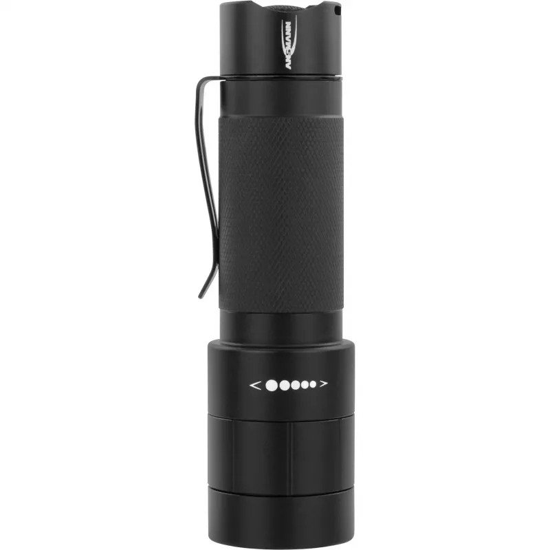 Ansmann M250F - handknipperlicht - zwart - toetsen - draaiknop - 1 m - IP54 - 1 lamp