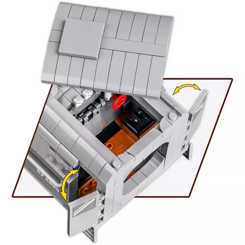 Bouwblokken COBI oorlogslocomotief Baureihe 52 2476 stuks