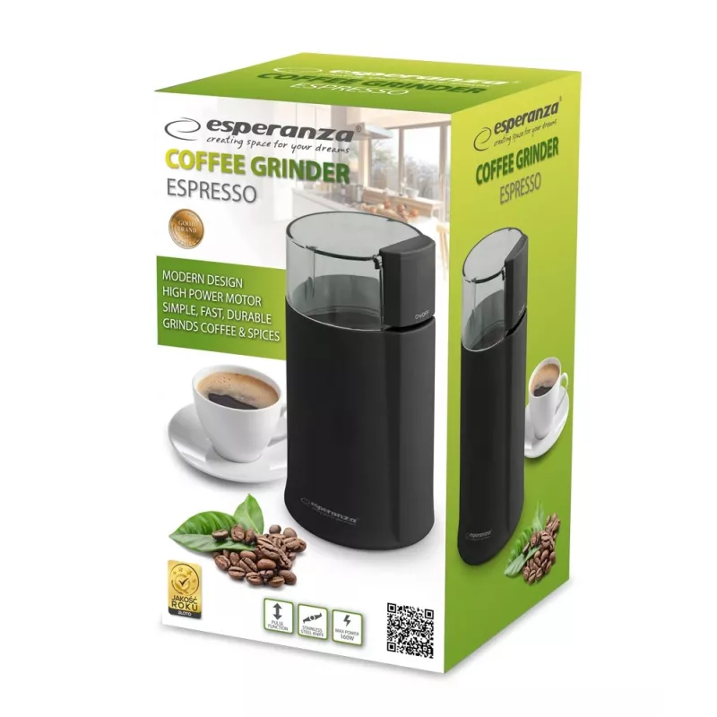 Esperanza EKC001K koffiemolen Zwart 160 W