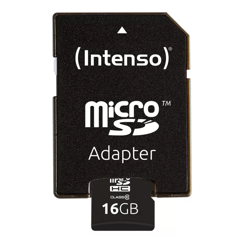 GEHEUGEN MICRO SDHC 16GB C10/W/ADAPTER 3413470 INTENSO