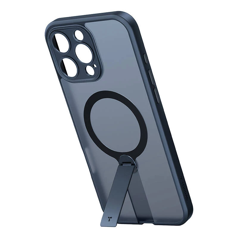 Torras Pstand Spin case voor iPhone 16 Pro (zwart)