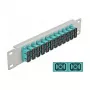 Glasvezel patchpaneel DeLOCK 10 inch 12 poorten SC duplex aqua 1U grijs