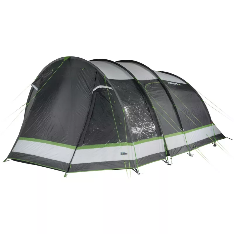 High Peak Bozen 5.0 familietunneltent (grijs/groen)