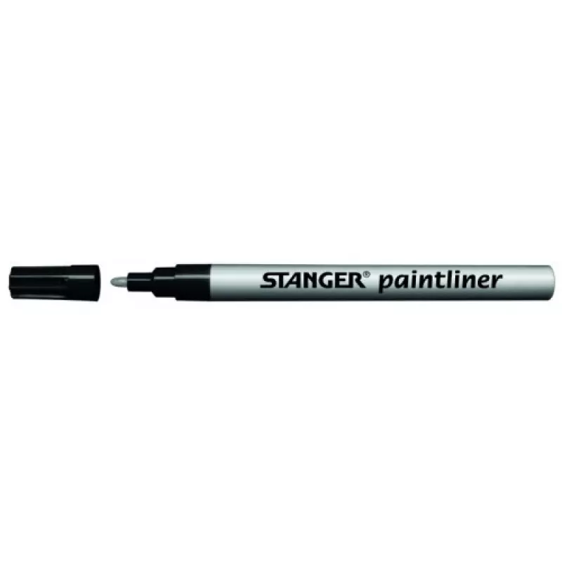 Marker Stanger Paintliner B10 zilver punt 1-2 mm voor precieze lijnmarkering