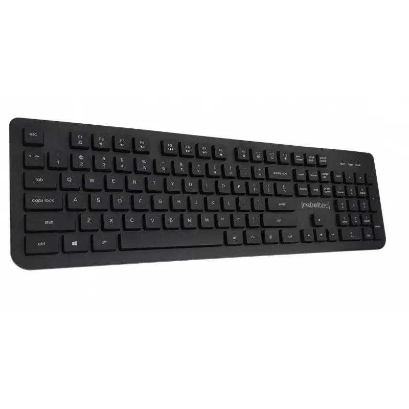 USB-multimedia-toetsenbord Rebeltec RBLKLA00042 – full-size, zwart