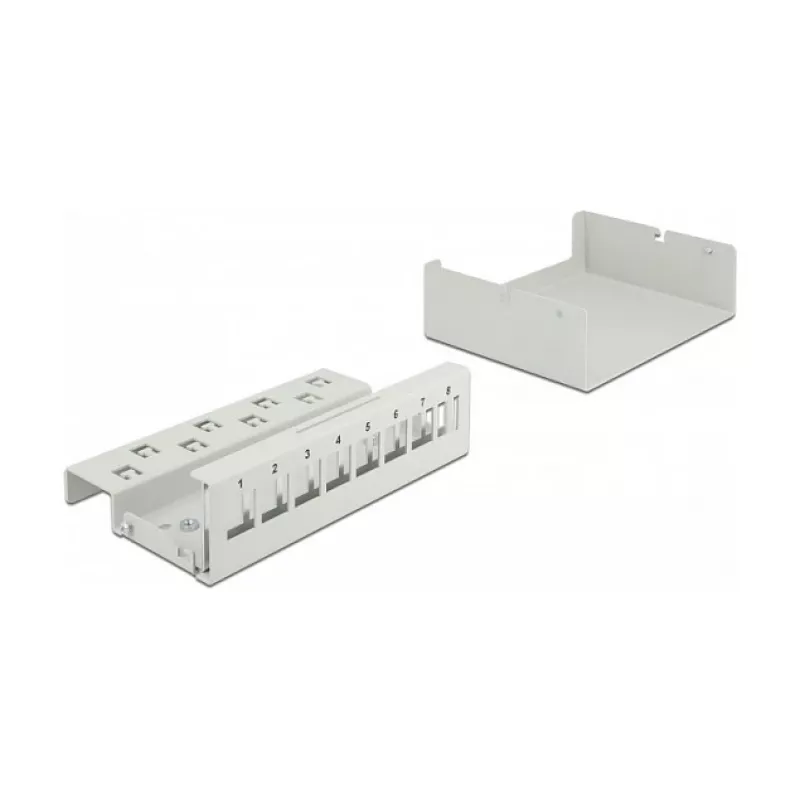 Keystone-patchpaneel DeLOCK 43412 8 poorten grijs