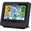 Bresser 7002580 Weather Center 5-in-1 digitaal wifi-weerstation met professionele sensor, 5,7″ display, netvoeding, zwart