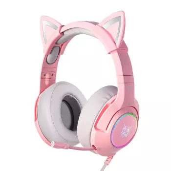 Headset Onikuma K9 roze RGB gaming-headset