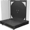 MediaRange BOX31-2 cd-/dvd-jewelcase voor 2 discs, zwart/transparant, 5 stuks