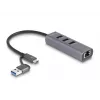 DeLOCK 64282 laptop-dockingstation & poortreplicator bekabeld USB 3.2 Gen 1 (3.1 Gen 1) Type-C grijs (64282)