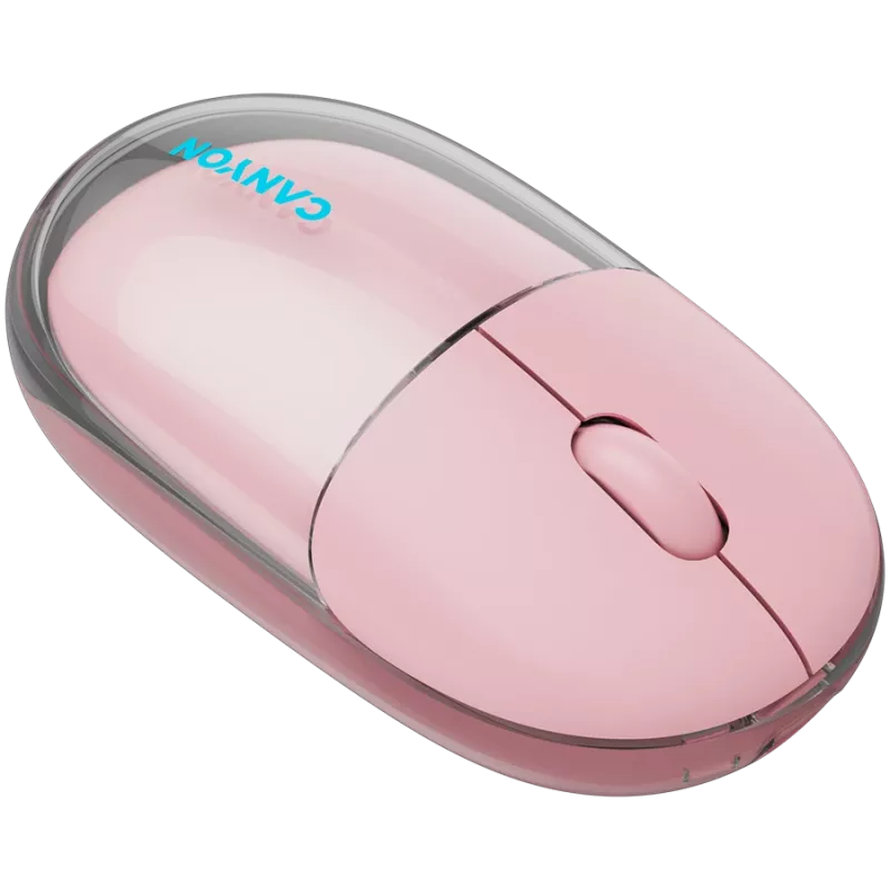 CANYON muis OnClick 24 BT/ draadloos transparant/roze