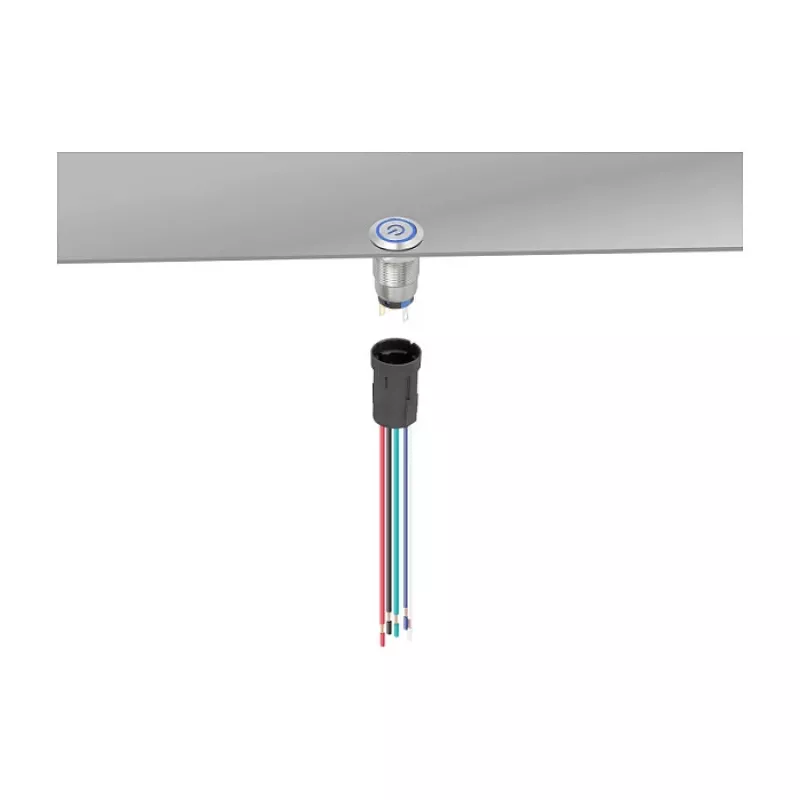 Delock 90792 Aansluiting voor 19 mm 5-pins drukknop of schakelaar