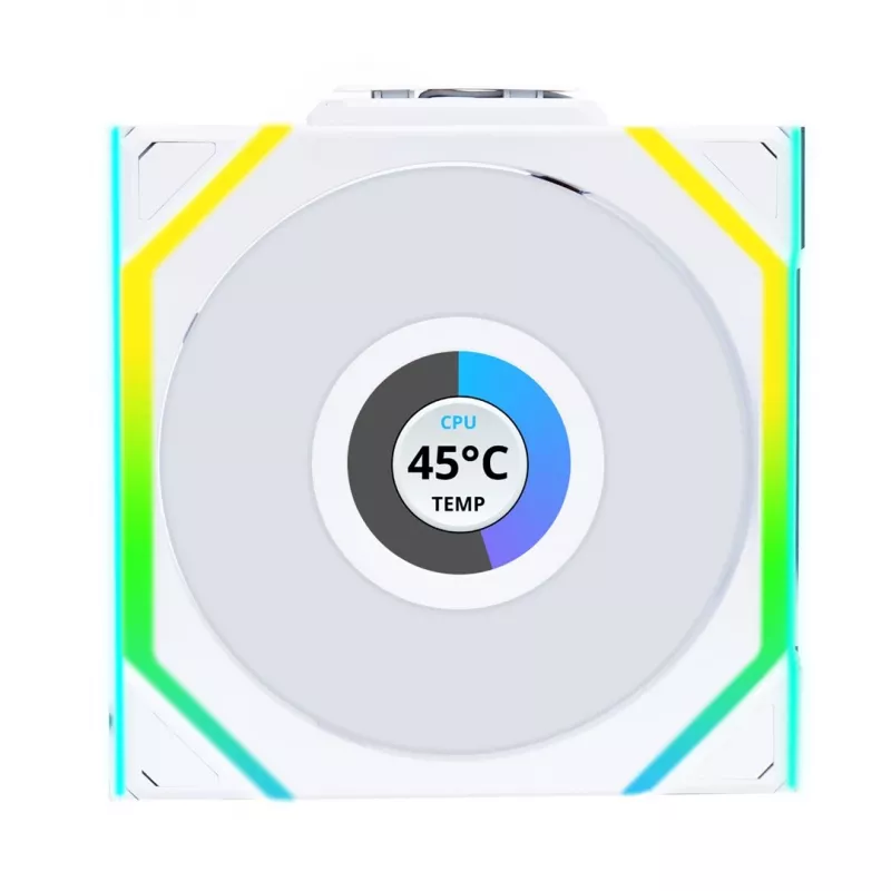 Ventilator Lian Li UNI FAN SL Wireless LCD 120 12 cm wit 3 stuks