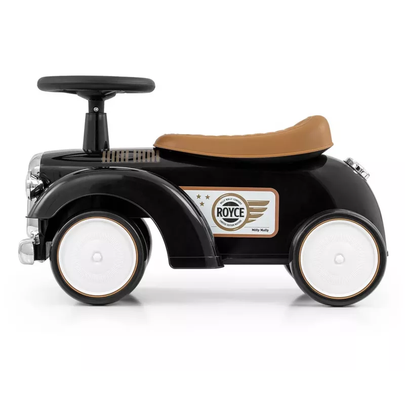 Loopauto milly mally Royce zwart – kinderduwwagen, compact design, model 5923