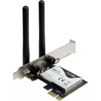 Inter-Tech DMG-32 - ingebouwd - draadloos - PCI Express - Wi-Fi - 650 Mbit/s - zwart - zilver (88888148)