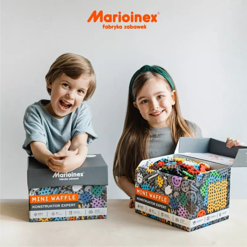 Marioinex Mini Waffle bouwblokken Constructor Expert, 501 stuks