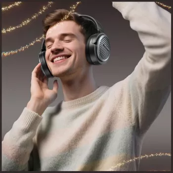 Awei Bluetooth-hoofdtelefoon AT78 ANC ENC 6.0 — draadloze over-ear-hoofdtelefoon met ANC en ENC, Bluetooth 6.0