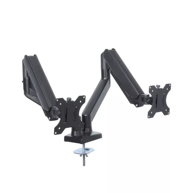 Monitor tafelbeugel ART RAMM UM-116 voor 2 monitoren 13–32 inch, in hoogte verstelbare dubbele armbeugel