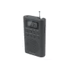 Draagbare radio Muse M-03 R met FM-PLL-afstemming, lcd-display, externe antenne, zwart