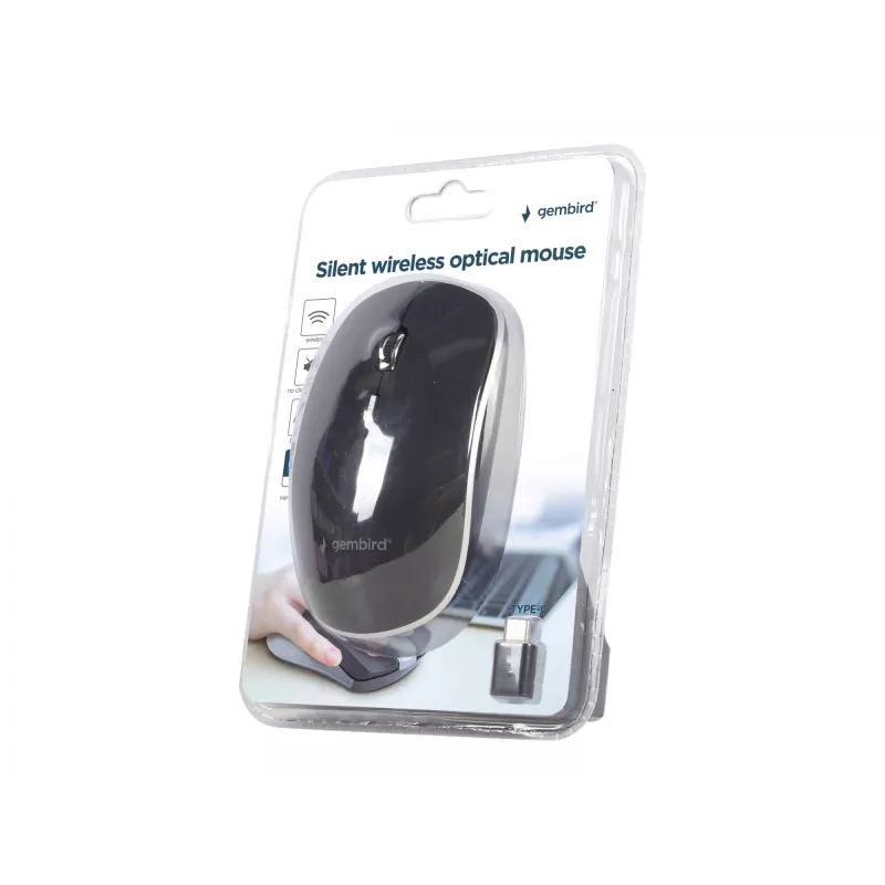 Draadloze optische muis met USB-C-ontvanger