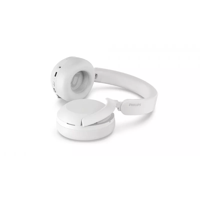 Philips TAH8000EWT/00 hoofdtelefoon/headset draadloos hoofdband gesprekken/muziek USB Type-C Bluetooth wit