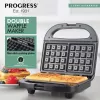 Dubbel wafelijzer Progress EK5852PVDE – dubbele platen, antiaanbaklaag, instelbare temperatuur